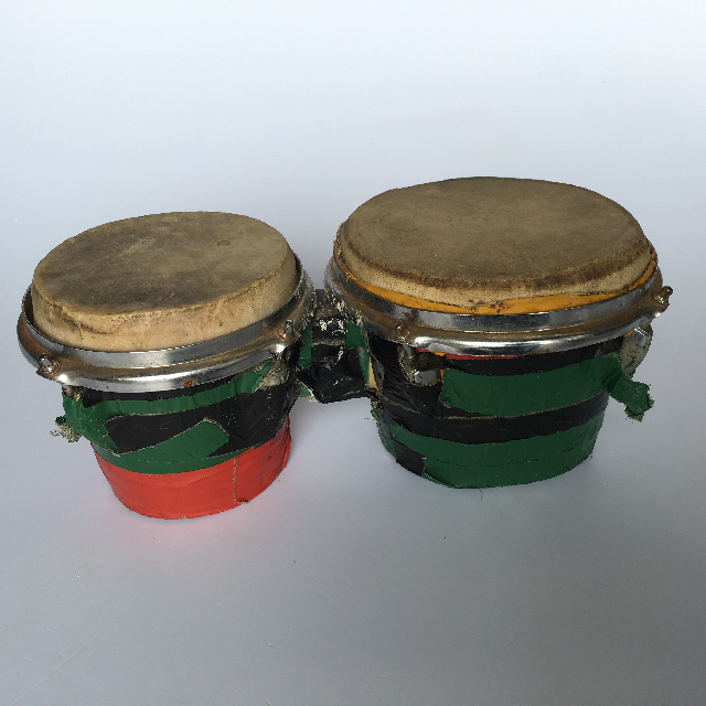 DRUM, Percussion Bongos - W Gaffer Tape